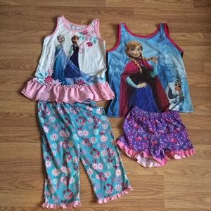 Disney Frozen Elsa and Anna Pajamas Sets: Size 5